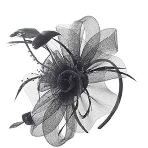 Elegant Black Fascinator